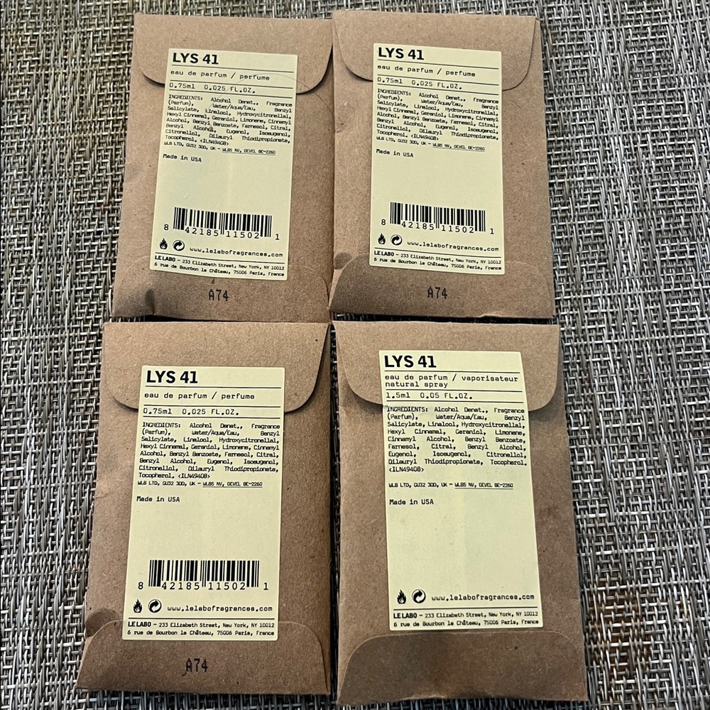 New sealed LE LABO Bundle 4 Lys 41 Travel Sizes